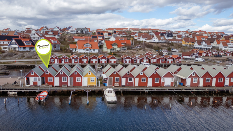 Sjöbod i toppskick på Tången